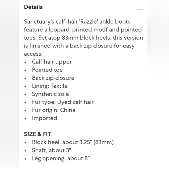 Sancturary Womens 8 Bold Fun Pointed Toe Zipper Leopard Heel Bootie Block Boots - Picture 13 of 13